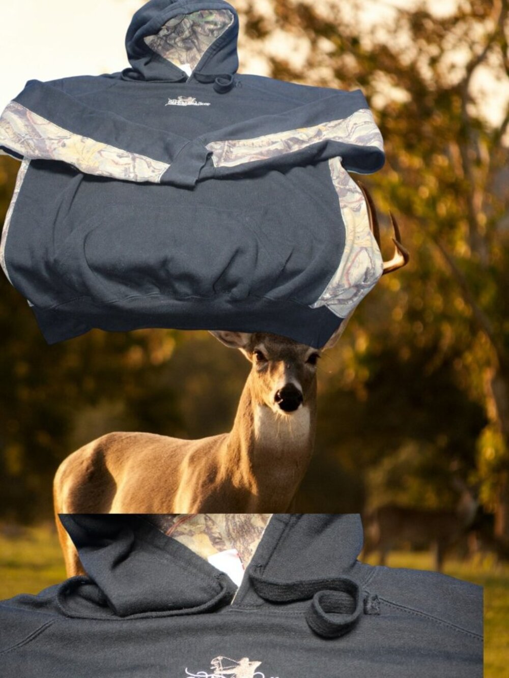 STRING STALKER BOW HUNTING XL Deer hunting Bow hunter Hoodie camo black